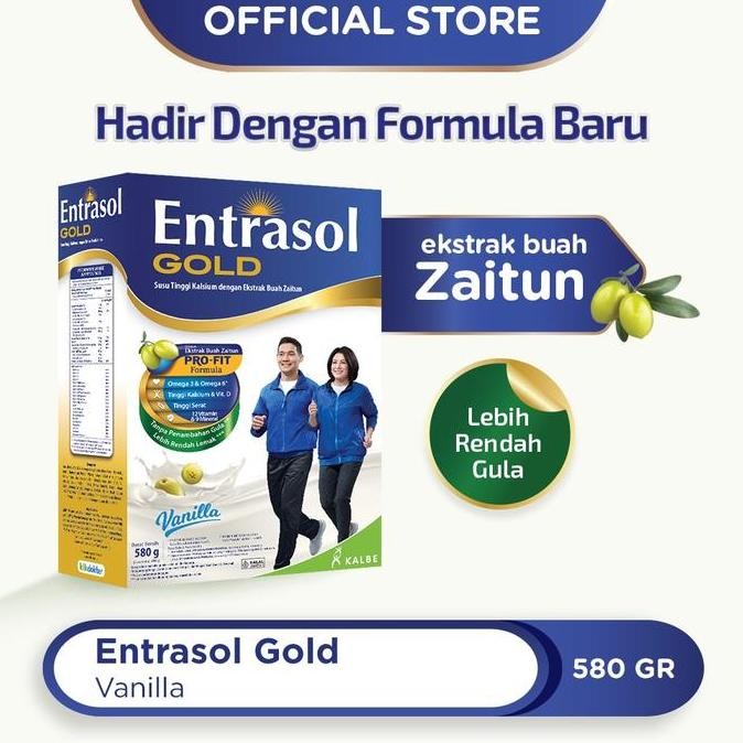 

Susu Entrasol gold vanila 600 gram