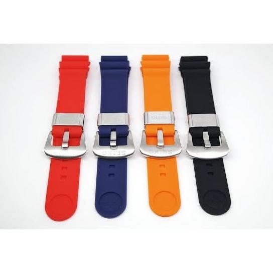 Ori - Tali Jam Karet Seiko Diver Rubber Strap Seiko Turtle Prospex Sport Original