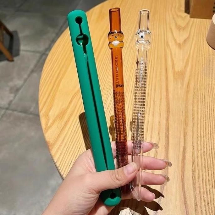 Sale Sedotan Kaca Transparan Glass Straw Reusable Eco Friendly - Sedotan Bening Gelas