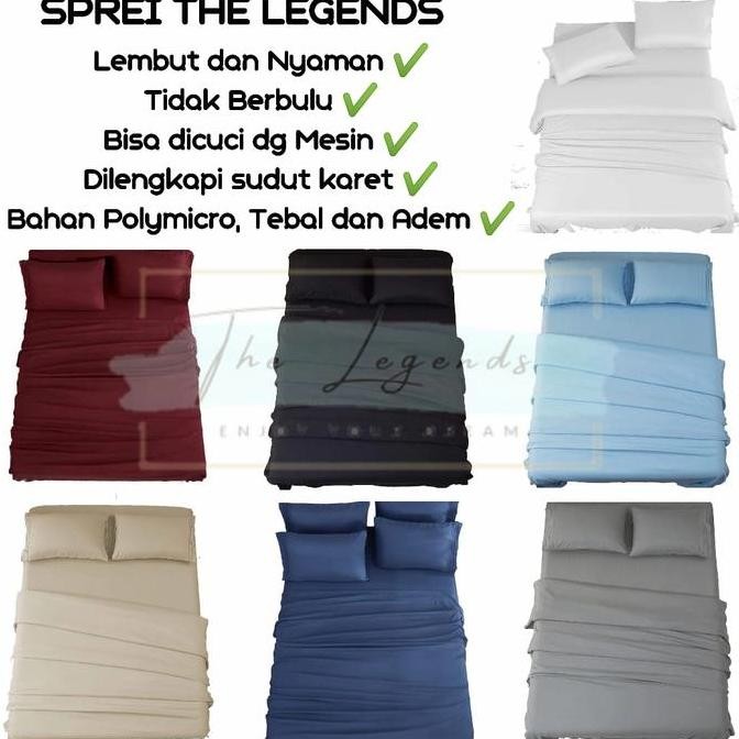 sprei polos ukuran 90x200x25