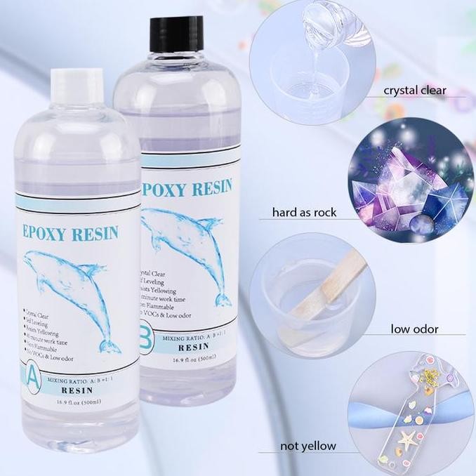 

Sale! Resin Epoxy Clear Keras + Hardener - Resin Bening Transparan Untuk Cetakan