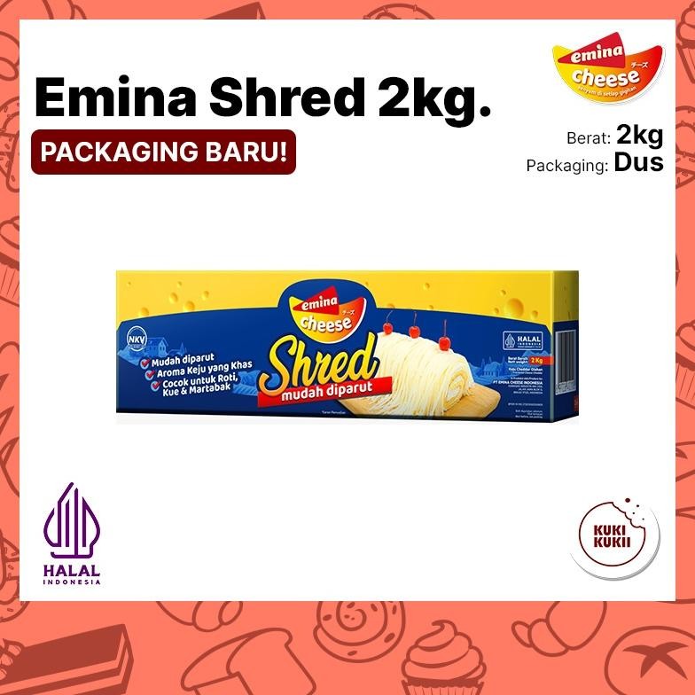 

Keju Emina Shred 2Kg | Keju Cheddar Emina Shred Cheese 2 Kg