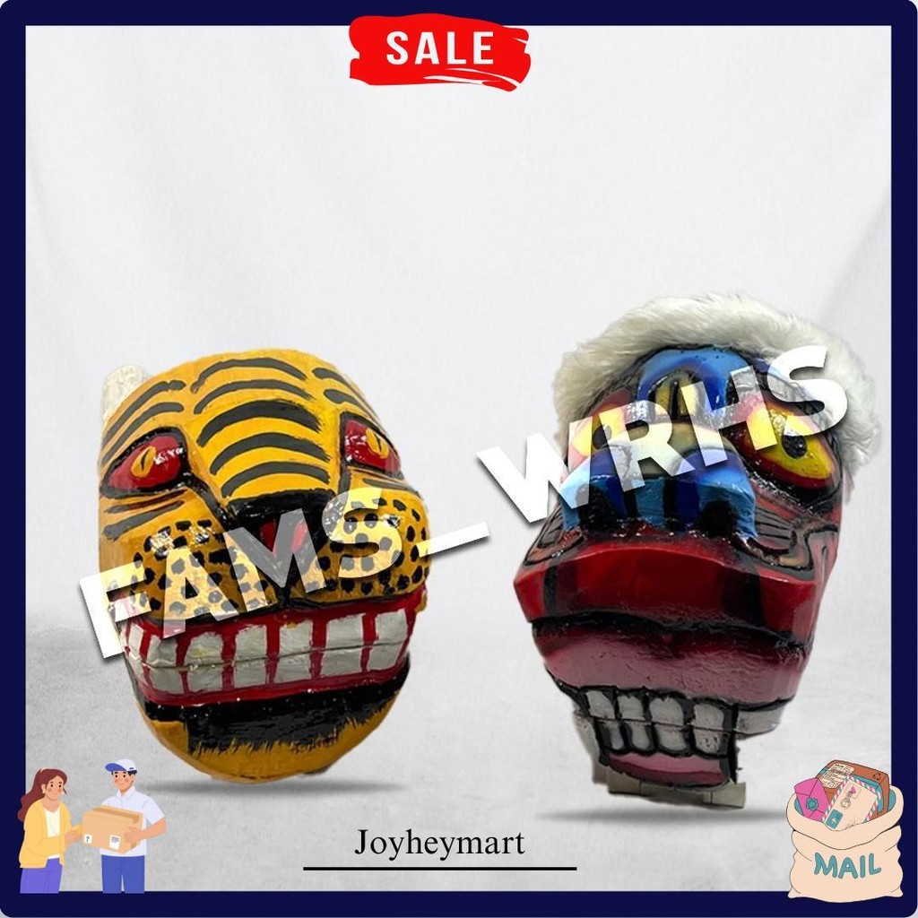 Barongan Kepruk Kucingan Kepala Barongan Jaranan Barongan Kayu  Siap Kirim