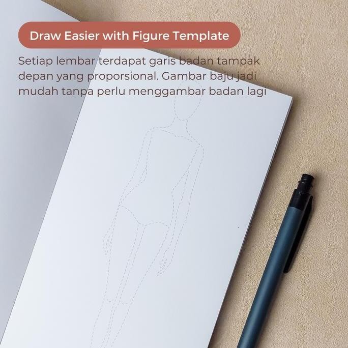 

TERBARU BUKU SKETSA FASHION DESIGN SKETCHBOOK MARKER PAD GAMBAR DESAIN BAJU