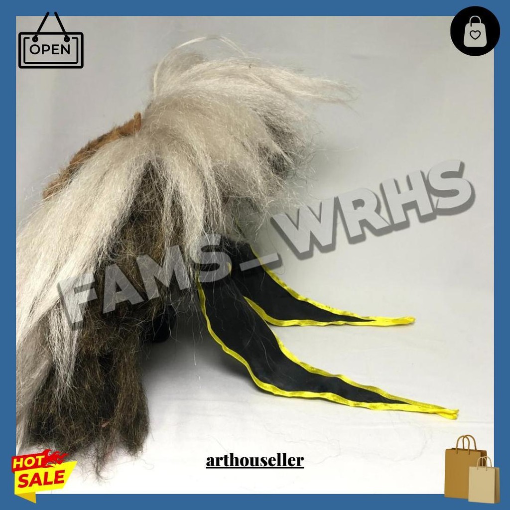 Topeng Macan Reog Ponorogo Bahan Kulit Asli Variasi Macan Coklat Terlaris