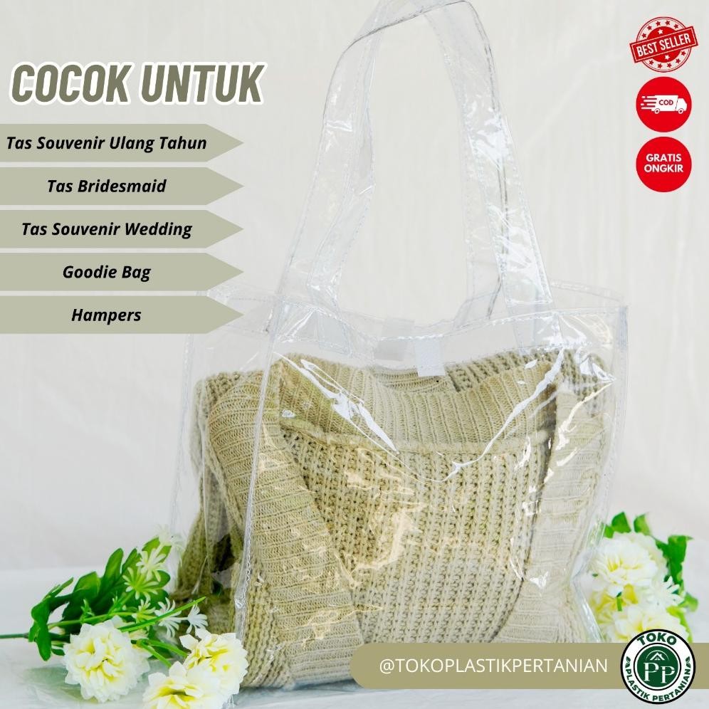 

Tas Mika Bening Transparan Souvenir Ulang Tahun Kue Lebaran Kado 1 Pcs (020) Sale