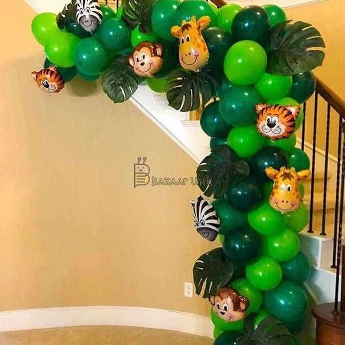 ready PAKET DEKORASI ULANG TAHUN ANAK TEMA JUNGLE ANIMAL