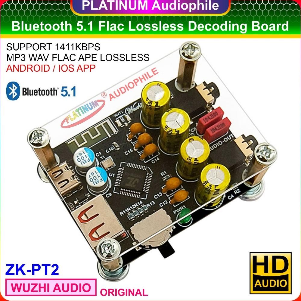 Bluetooth Audio Decoding BT 5.1 Lossless Flac MP3 Audio Receiver Decoder ZK-PT2 DiM