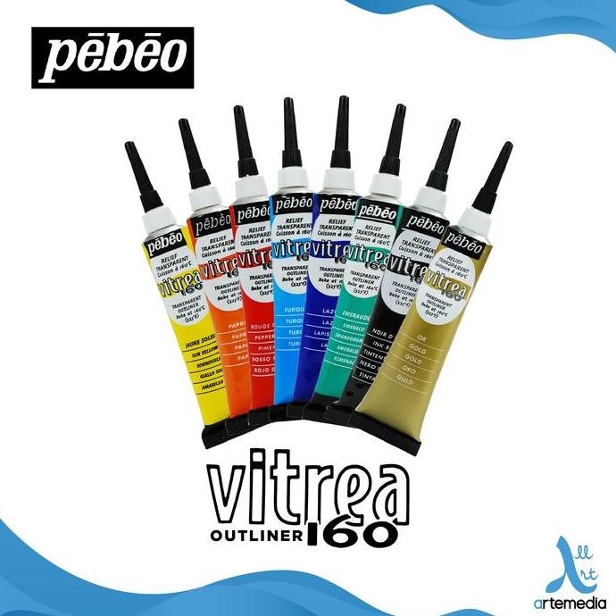 

TERBARU Pebeo Vitrea 160 Relief Glass Paint Outliner Decorative Color Cat DIY
