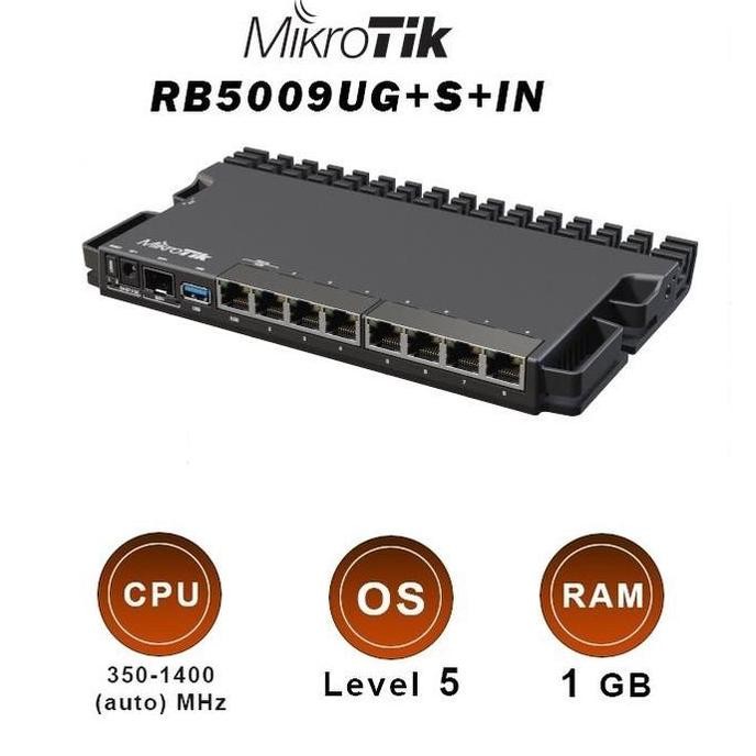 Mikrotik Rb5009Ug+S+In Rb5009 Router Board Rb5009Ug New Stok