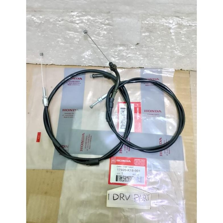 KABEL GAS ATAS BAWAH HONDA VERZA 150 ORI KCJ KYE K18 BISA UNTUK MOTOR CBR150 CB150R STANG PANJANG