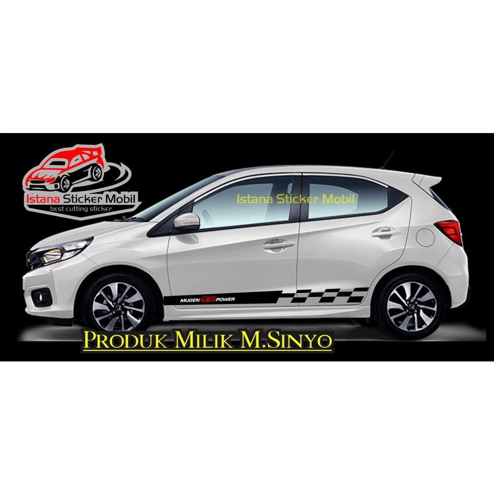 stiker honda brio jazz mugen list mobil honda jazz brio cutting sticker mugen power kanji body honda