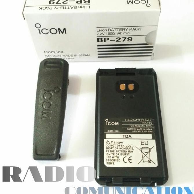 Diskon Baterai Ht Icom Ic-V88 Bp-279 Original | Battery Radio Komunikasi
