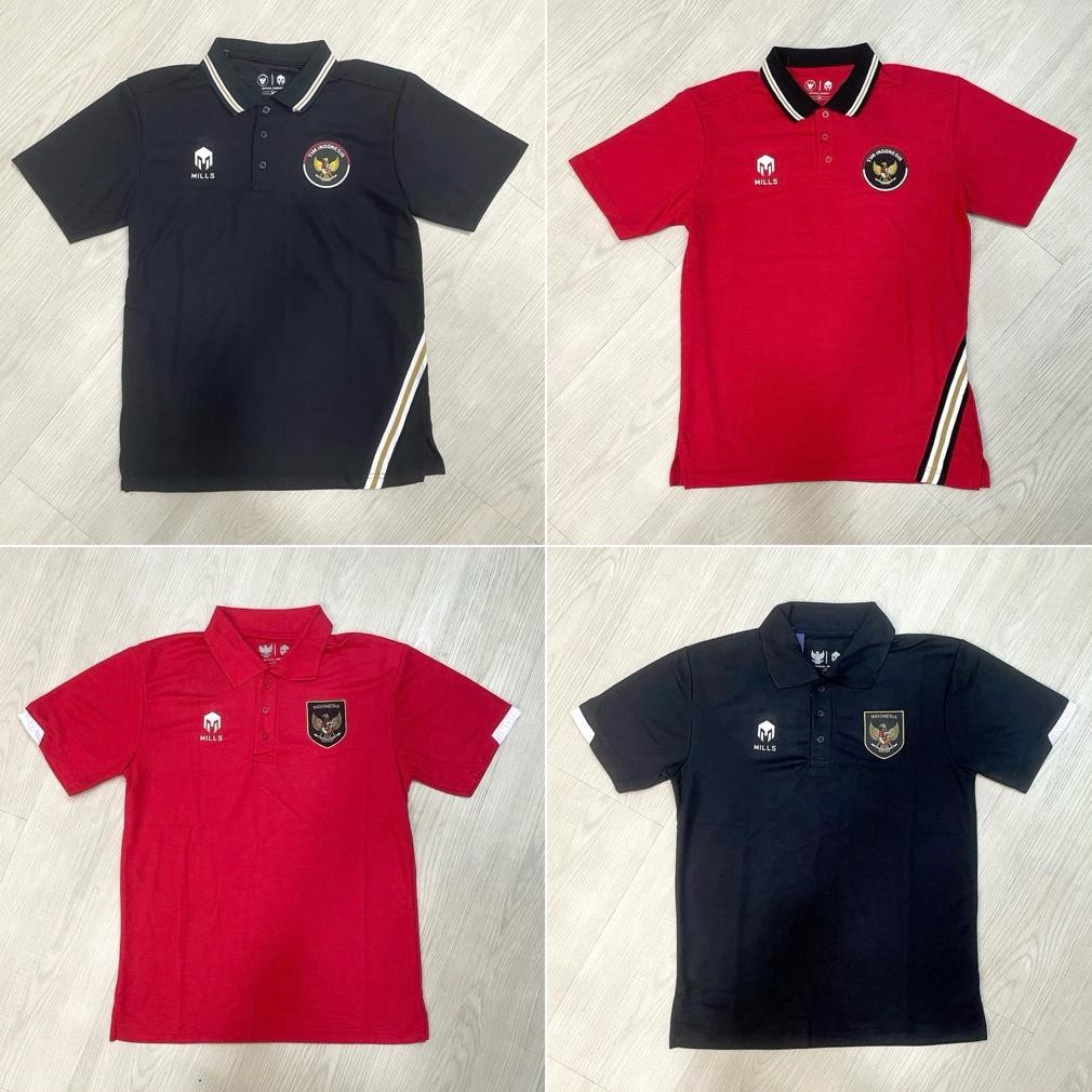 Kaos Polo Shirt Official Timnas Indonesia Tim Indonesia Noc  /  Kaos Kerah Seragam Tim Nasional Indo