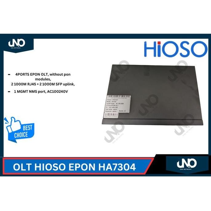 Olt Epon Hioso Ha7304 | Epon Olt Hioso 4 Port 1G New Stok