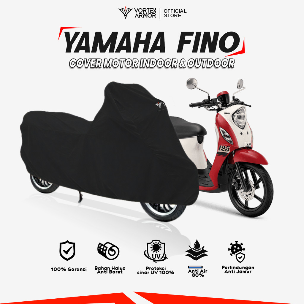 Cover Motor Yamaha Fino / Sarung Motor Yamaha Fino / Tutup Yamaha Fino 2016 2017 2018 2019 2020 2021