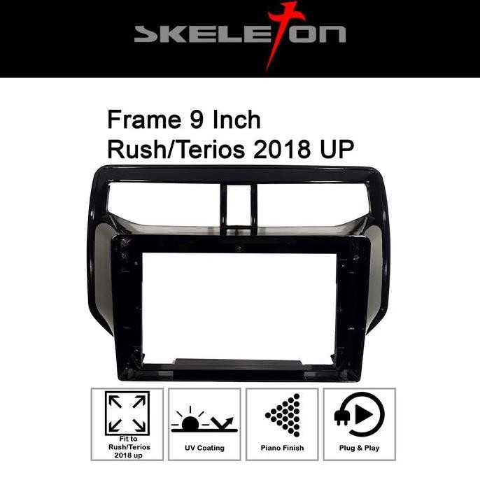 New Frame Skeleton Head Unit Android 9 Inch Rush Terios | Frame Panel Double Din