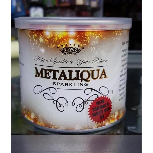 

TERBARU Metaliqua Sparkling - Cat Metalik Tekstur Glitter Basis Air - 250cc BISA GRAB!