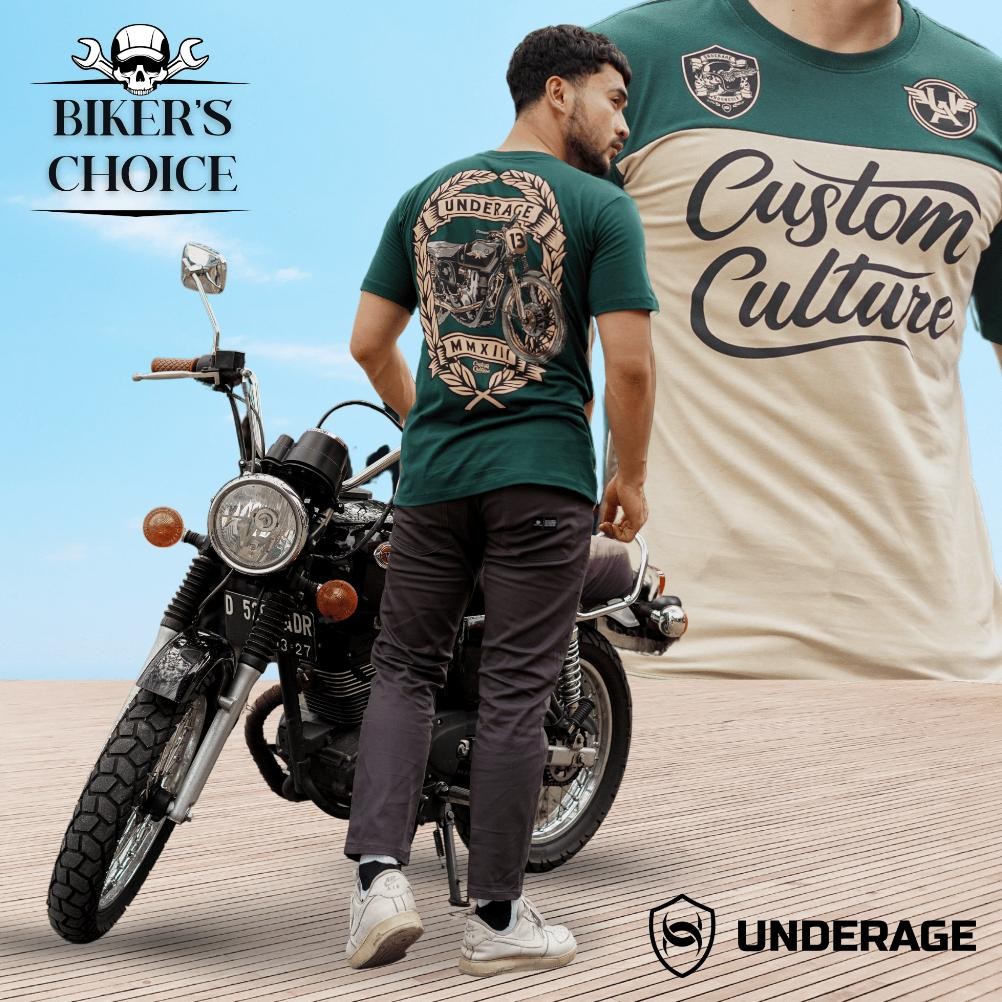 Underage Short Sleeve Custom Culture | Bikers Apparel Kaos Motor Vintage Custom Classic Moge Club