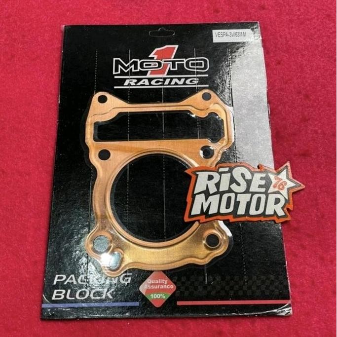 New Paking Head Tembaga Vespa MOTO 1 VESPA 150 3V 63 MM Mesin Racing
