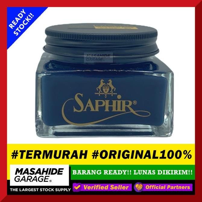 Terlaris (Termurah) Saphir Creme Biru Petroleum Blue 75Ml - Semir Sepatu Kulit Ready Stok
