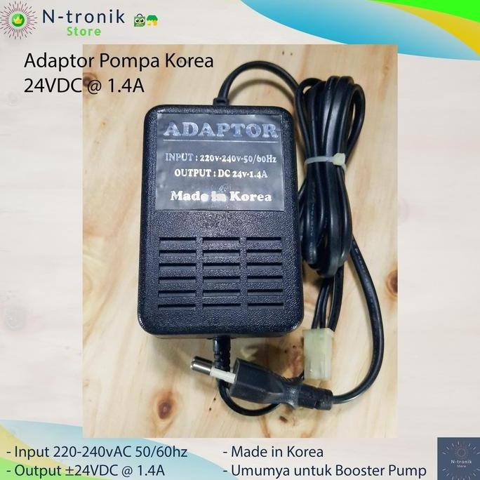 Adaptor Trafo Transformer Linear Booster Pump Korea 24Vdc@1.4A 24V