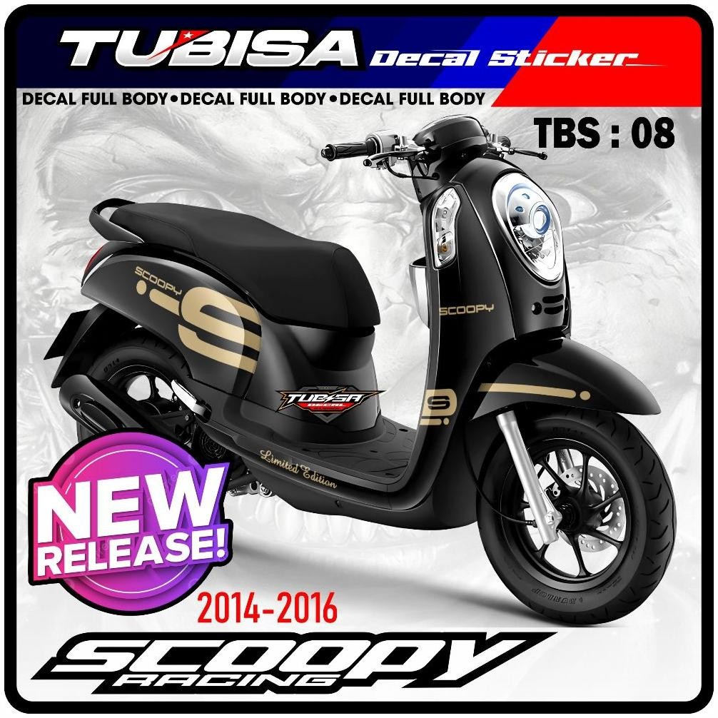 Decal scoopy Decal Scoopy full body Full Blok Decal Scopy Dekal Stiker Fi 2014 2015 2016 SIMPLE