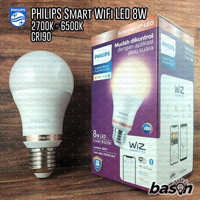 PHILIPS Smart WiFi LED 8W Tunable White E27 CRI90 ~ WiZ Connected