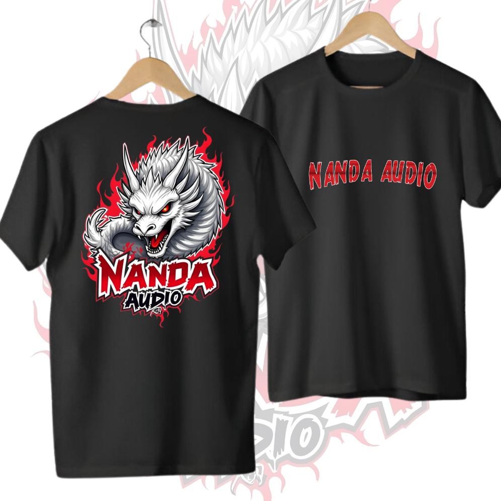 Terbaru Kaos Nanda Audio Naga Putih (Motif B)