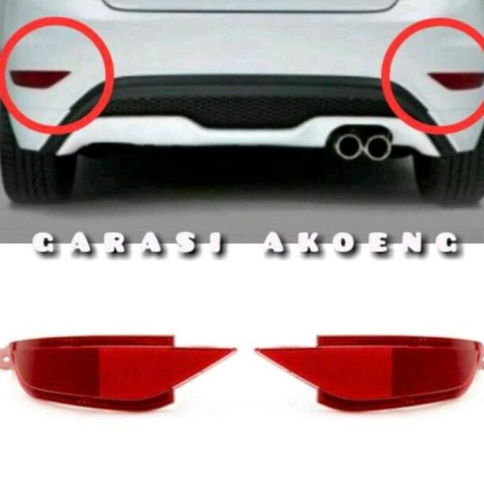 LAMPU REFLEKTOR BUMPER BELAKANG FORD FIESTA KANAN KIRI REFLECTOR BEMPER BELAKANG MATA KUCING FOGLAMP