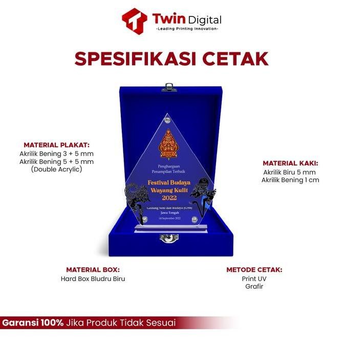 

Plakat Akrilik Premium Piagam Penghargaan Tropi Wisuda - Plakat WP.57 ea