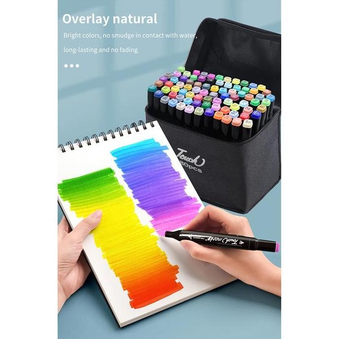 

Promo Spidol Warna Dual Side Fine Art Brush Marker Pen Art Drawing Set;Spidol Brush Dual Tip Warna Lengkap Untuk Gambar Sketsa & Ilustrasi Art Marker Set