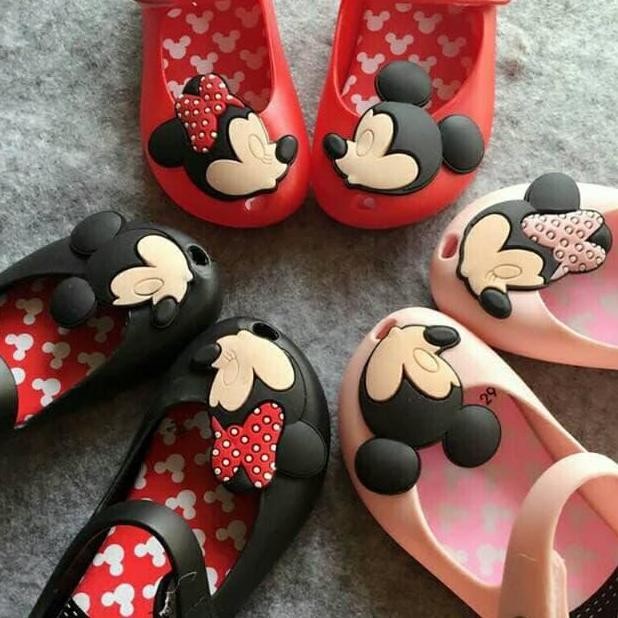 NEW Sepatu Anak Perempuan Flat Shoes Karakter Kartun Jelly Shoes Size
