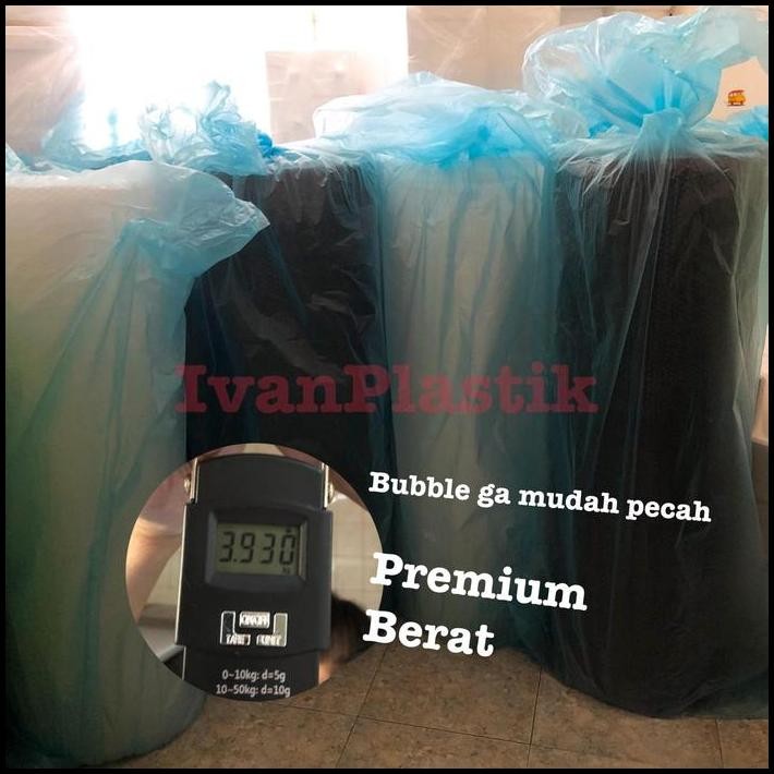 

BUBBLE WRAP HITAM DAN BENING 1 ROLL 125CM X 50M
