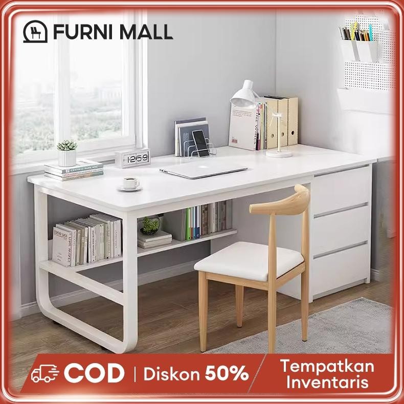 Meja Belajar Meja Belajar Komputer Meja Kantor Dengan Laci Meja Kerja Meja Belajar Kayu Meja Kompute