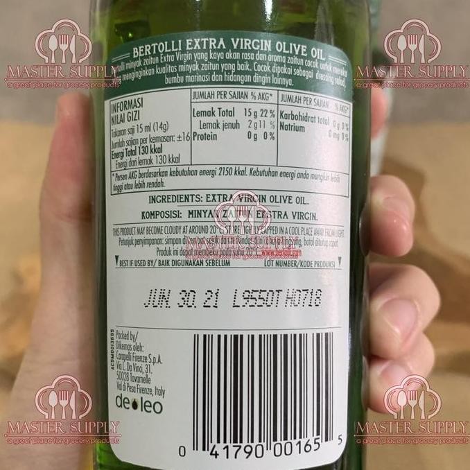 

Terlaris Bertolli Extra Virgin Olive Oil 500 Ml / Minyak Zaitun / Best Seller Ready Stok