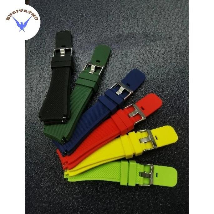 new !!! TALI STRAP KARET SILICONE JAM BELL & ROSE UKURAN 22MM FREE PEN