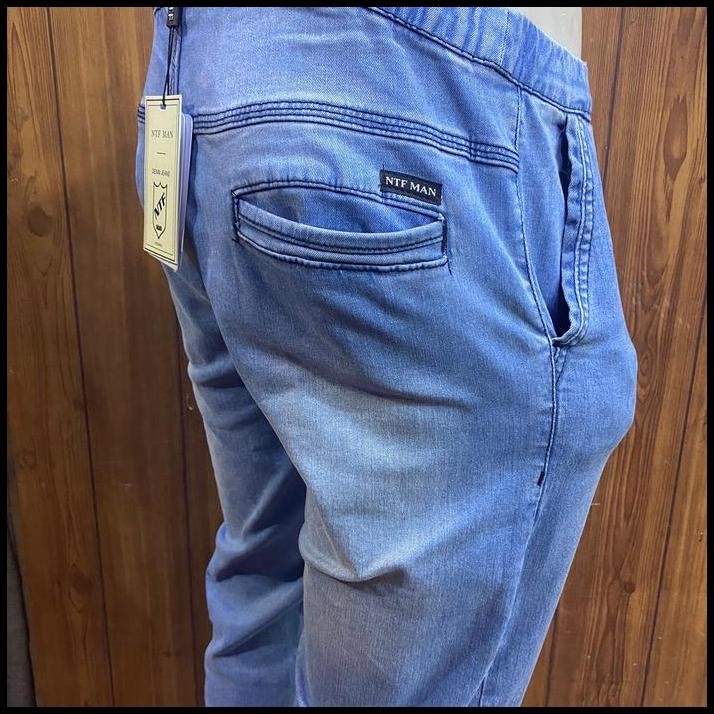 JOGER NTF ORYGINAL// CELANA SOFJEANS //CELANA PANJANG PRIA STREATS MELAR/ Slim-fitting Polos
