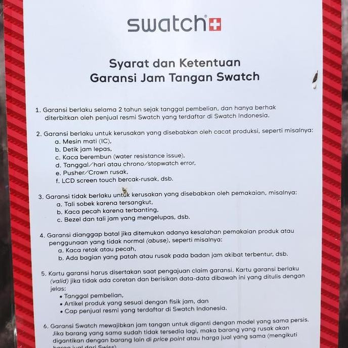 new  SWATCH Original GE726 RINSE REPEAT BLACK Garansi MAP Jam Tangan Wanita