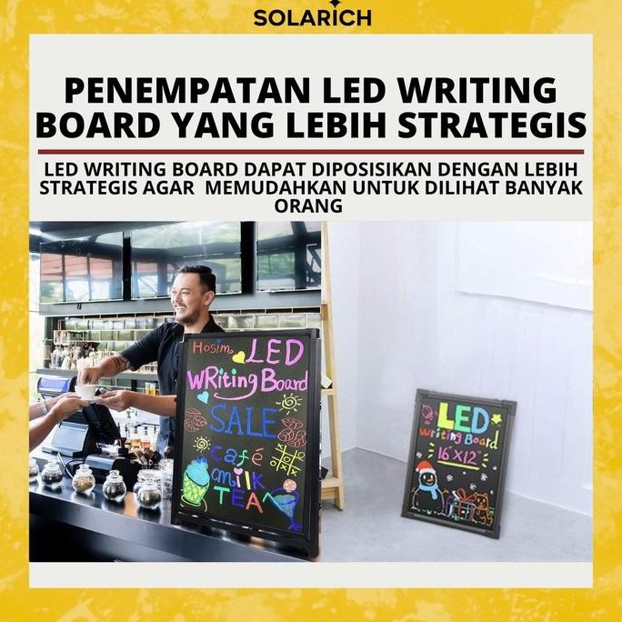 

ready stock !!! LED Hanging Board Glass - Papan Tulis LED Gantung Dengan Efek Neon Dapat Dihapus & Tulis Ulang (Cocok Untuk Promo Menu Cafe & Restaurant)