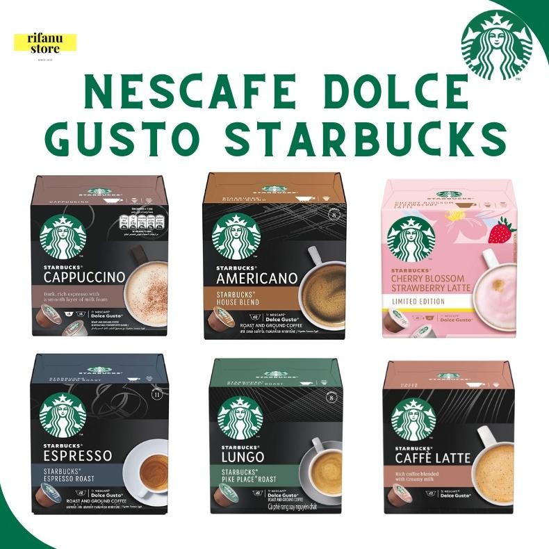 

Nescafe Dolce Gusto Starbucks Capsule Coffee NDG Original All Varian