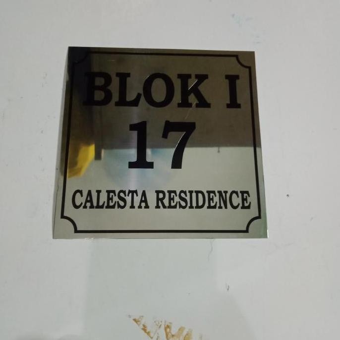 plat nomor rumah/rumah subsidi/rumah cluster murah