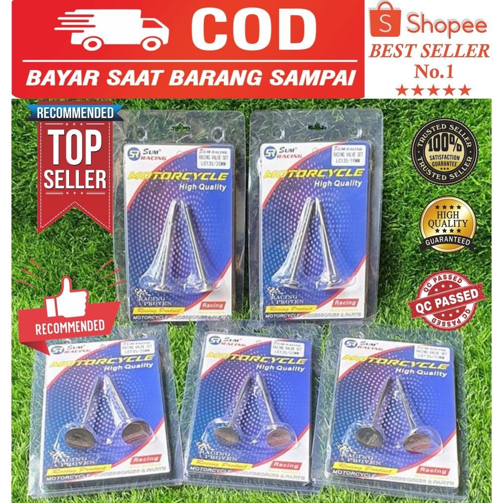 Klep Carbon Jupiter Mx / Vixion / Mx king Size 19,20,22,23,25 batang 4.5mm