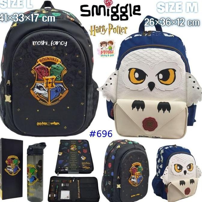 Promo / Terlaris Tas Smiggle Harry Potter / Tas Ransel Smiggle Ransel  Owl dan Harry Potter Anak Lak