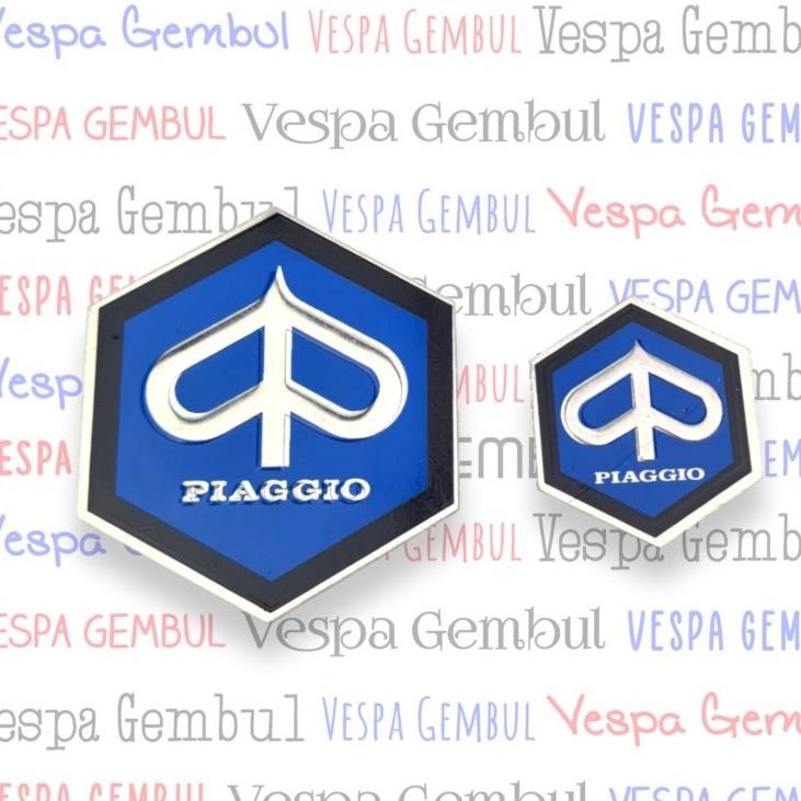 Emblem Vespa Chung set untuk stang hidung vespa Super Sprint ori italy