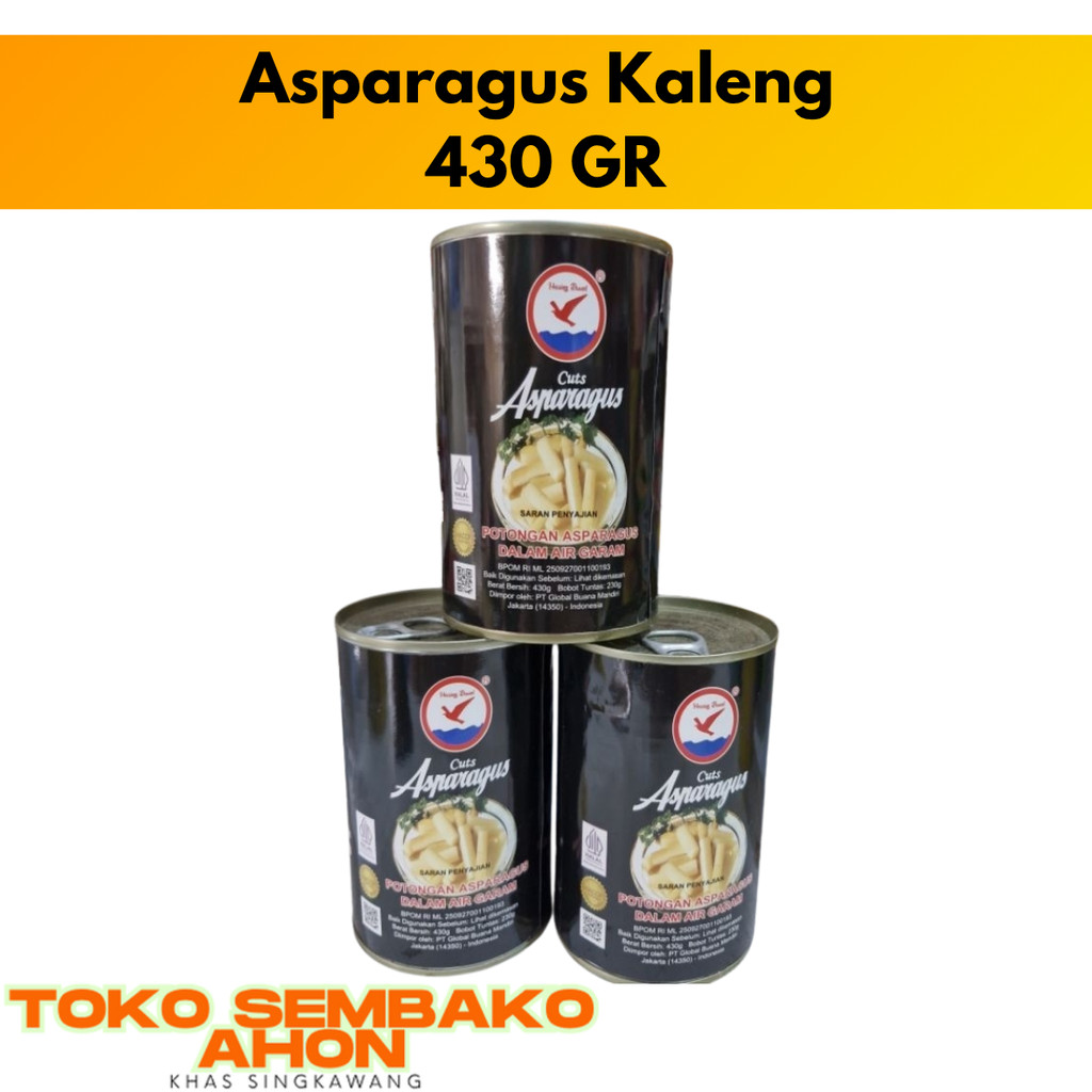 

Asparagus Kaleng Hearing / Asparagus Cuts 430gr / Sayur Kaleng Asparagus / Asparagus Hijau Kalengan / Sayuran Siap Masak