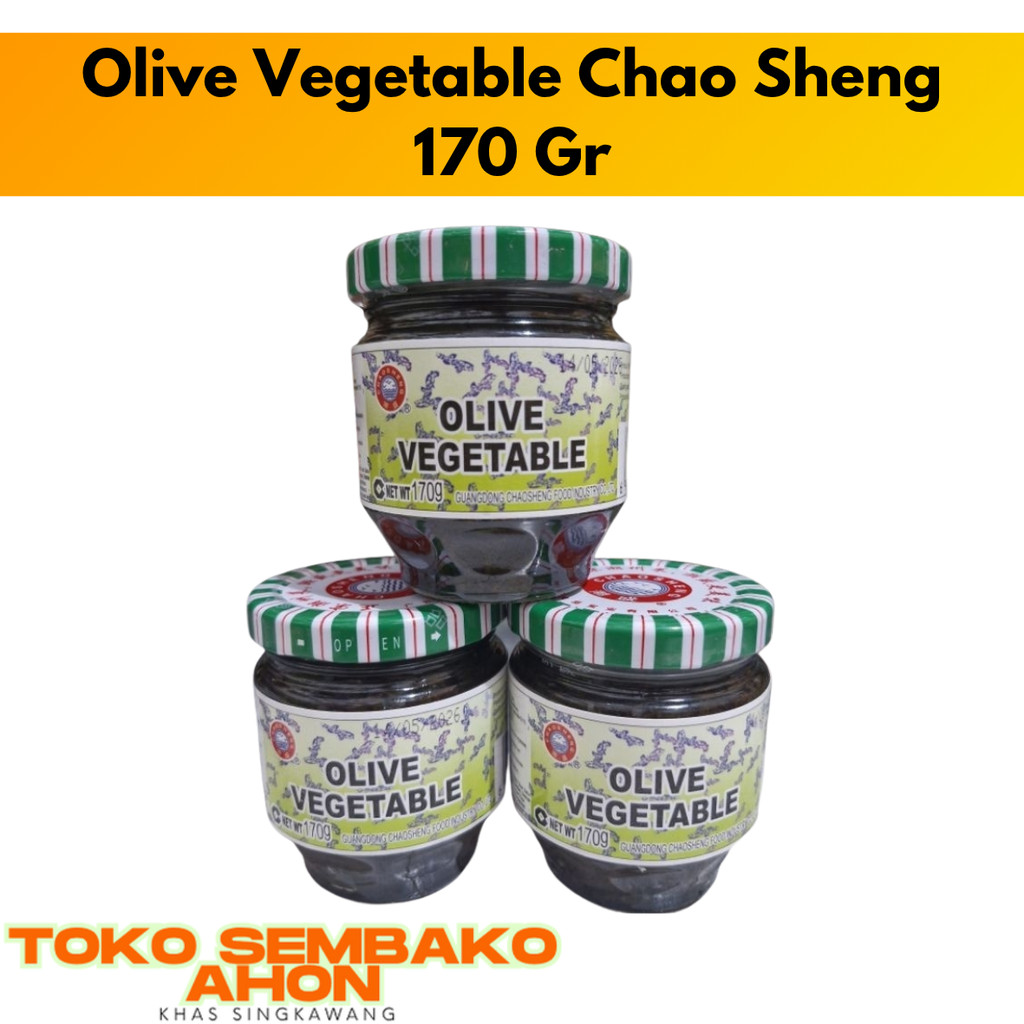 

Olive Vegetable Chao Sheng 170 gr / Kan Lan Chai / Kan Lan Choi / Kan Lam Coi / Kam Lam Cai / Sayur Zaitun Kaleng / Pickled Olive Mustard