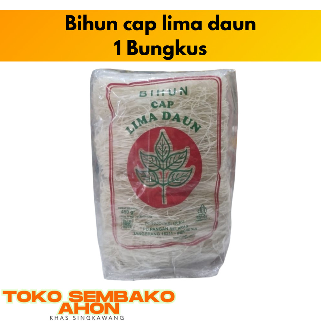 

Bihun Cap Lima Daun | Bihun Kering Halus | Bihun 250gr Cap 5 Daun