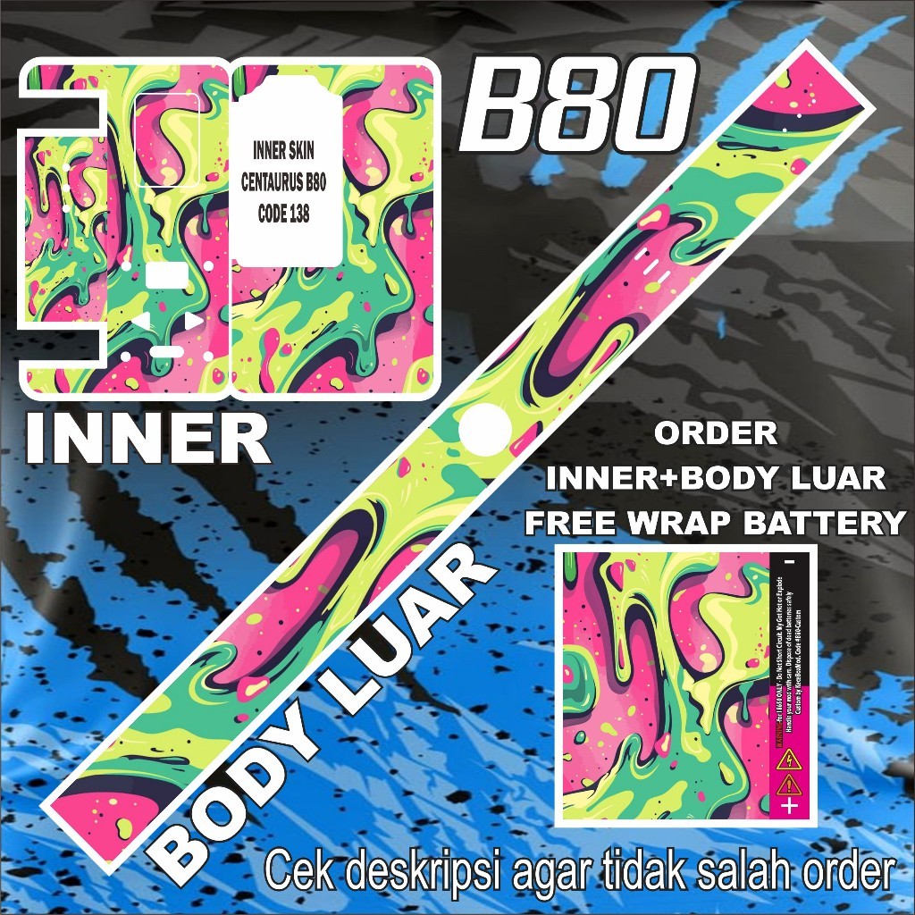 

Promo2pcs - Stiker B80 Part2 138 Garskin Stiker/not Case Premium Quality CustomCOD