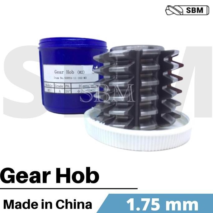 

Promo HOBBING GEAR / GEAR HOB M1.75 / HOBBING CUTTER / PISAU HOBBING COD